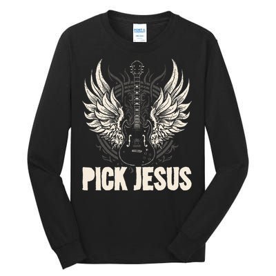 Preacher Pastor Pick Jesus Christian Sermonator Pastor Tall Long Sleeve T-Shirt