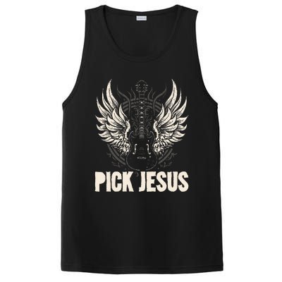 Preacher Pastor Pick Jesus Christian Sermonator Pastor PosiCharge Competitor Tank