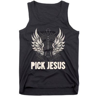 Preacher Pastor Pick Jesus Christian Sermonator Pastor Tank Top