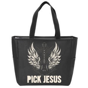 Preacher Pastor Pick Jesus Christian Sermonator Pastor Zip Tote Bag