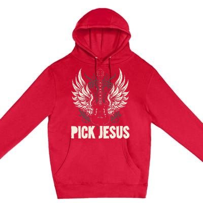 Preacher Pastor Pick Jesus Christian Sermonator Pastor Premium Pullover Hoodie