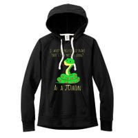 Python Pithon Pi Symbol Math Teacher Pi Day Women's Fleece Hoodie