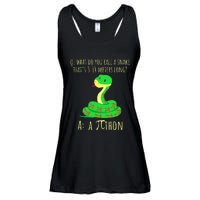 Python Pithon Pi Symbol Math Teacher Pi Day Ladies Essential Flowy Tank