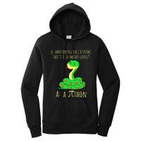 Python Pithon Pi Symbol Math Teacher Pi Day Women's Pullover Hoodie