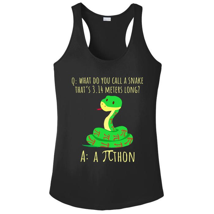 Python Pithon Pi Symbol Math Teacher Pi Day Ladies PosiCharge Competitor Racerback Tank