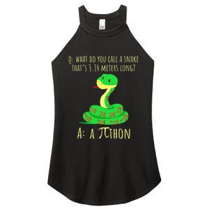 Python Pithon Pi Symbol Math Teacher Pi Day Women's Perfect Tri Rocker Tank