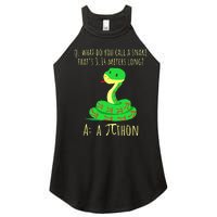 Python Pithon Pi Symbol Math Teacher Pi Day Women's Perfect Tri Rocker Tank