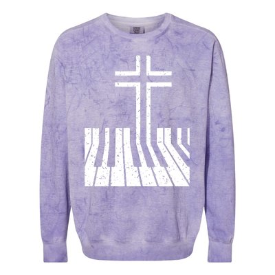 Piano Player Colorblast Crewneck Sweatshirt