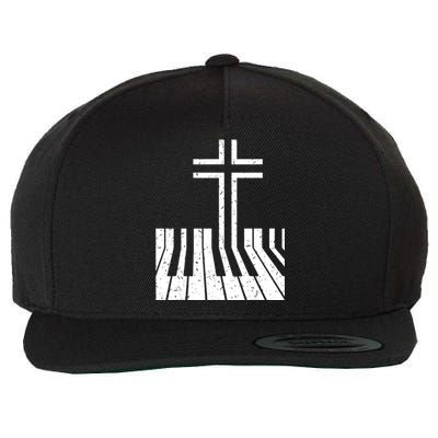 Piano Player Wool Snapback Cap