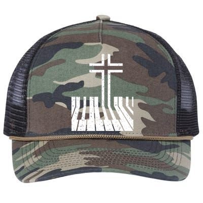 Piano Player Retro Rope Trucker Hat Cap