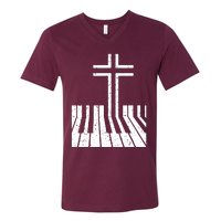 Piano Player V-Neck T-Shirt