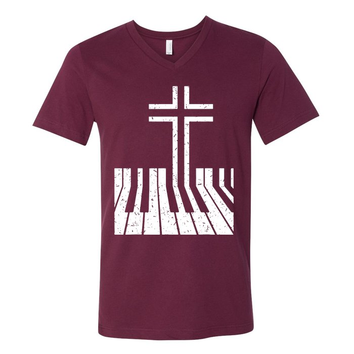 Piano Player V-Neck T-Shirt