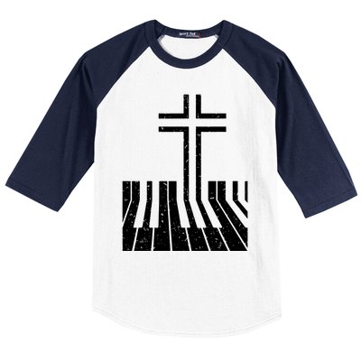 Piano Player Baseball Sleeve Shirt