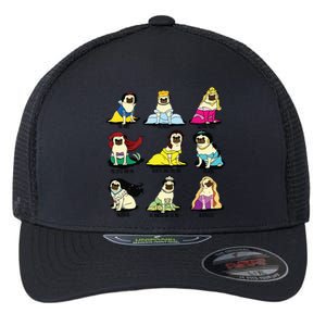 Princess Pug Flexfit Unipanel Trucker Cap