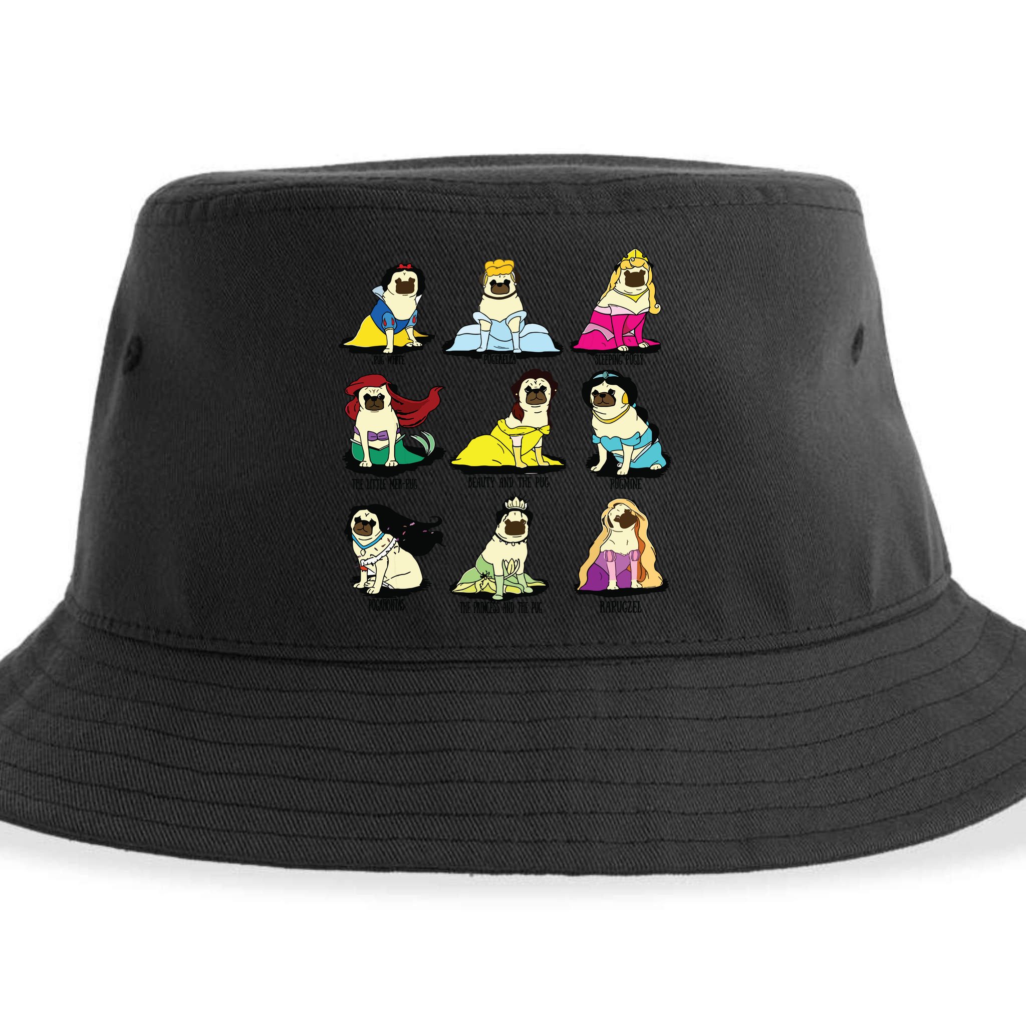Princess Pug Sustainable Bucket Hat