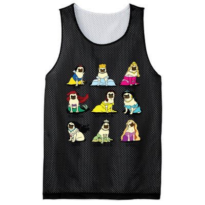Princess Pug Mesh Reversible Basketball Jersey Tank