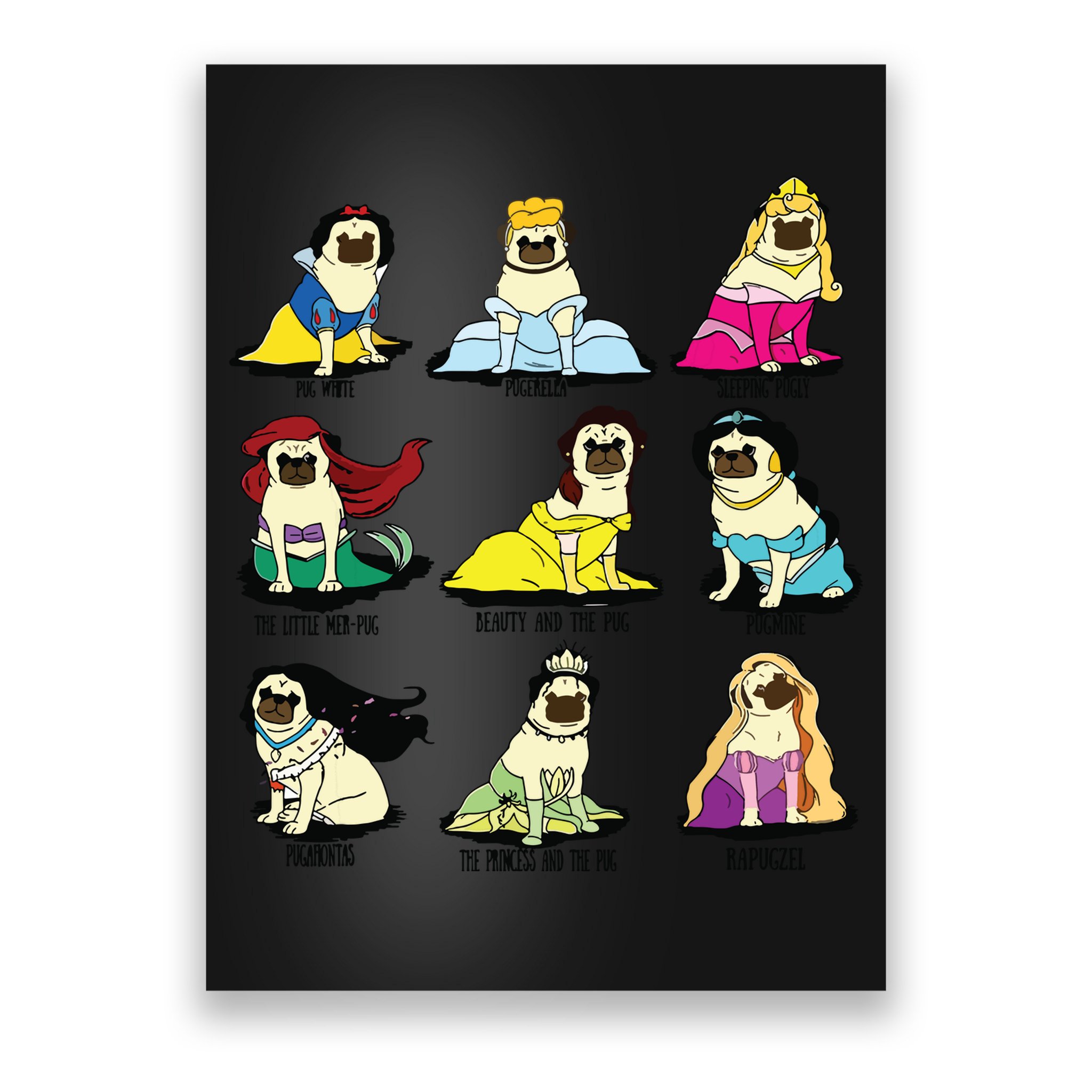 Princess Pug Poster