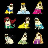 Princess Pug Premium T-Shirt