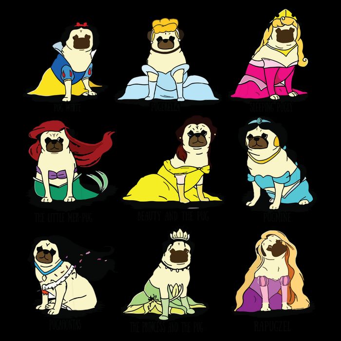 Princess Pug Premium T-Shirt