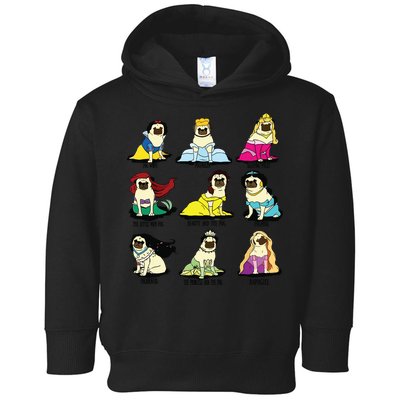 Princess Pug Toddler Hoodie
