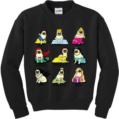 Princess Pug Kids Sweatshirt