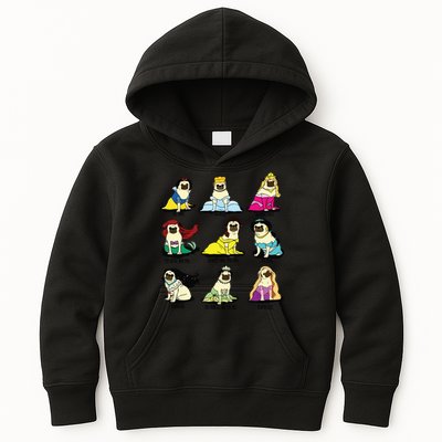 Princess Pug Kids Hoodie