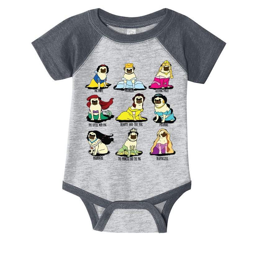 Princess Pug Infant Baby Jersey Bodysuit