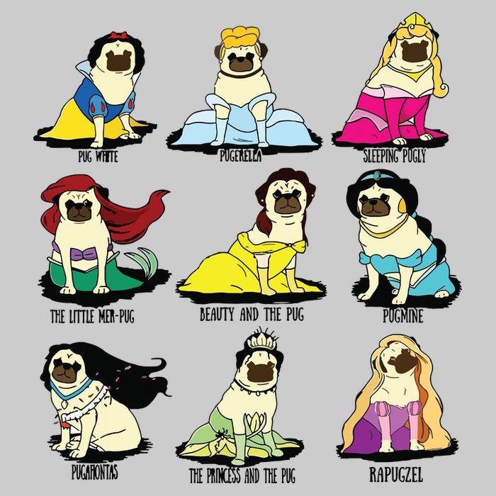 Princess Pug Cooling Performance Crew T-Shirt