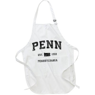 Penn Pennsylvania Pa Vintage Established Athletic Sports Design Apron