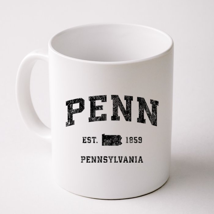 Penn Pennsylvania Pa Vintage Established Athletic Sports Design Coffee Mug