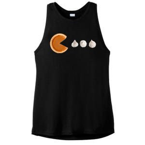 Pacman Pumpkin Pie Ladies PosiCharge Tri-Blend Wicking Tank