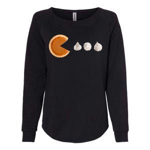 Pacman Pumpkin Pie Womens California Wash Sweatshirt