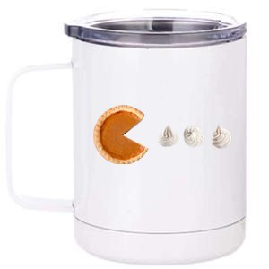 Pacman Pumpkin Pie 12 oz Stainless Steel Tumbler Cup