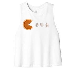 Pacman Pumpkin Pie Women's Racerback Cropped Tank