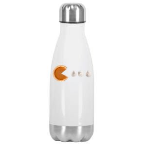 Pacman Pumpkin Pie Stainless Steel Insulated Water Bottle