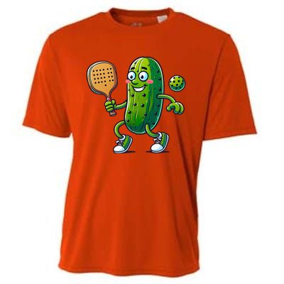 Pickleball Pickle Player Funny  Cooling Performance Crew T-Shirt