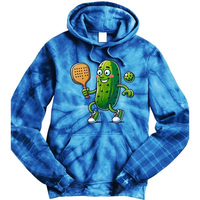 Pickleball Pickle Player Funny  Tie Dye Hoodie