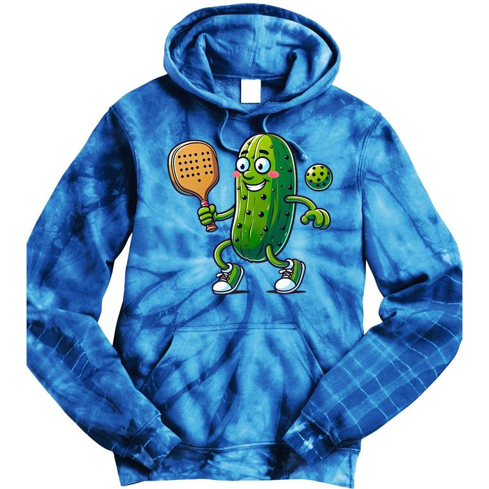 Pickleball Pickle Player Funny  Tie Dye Hoodie