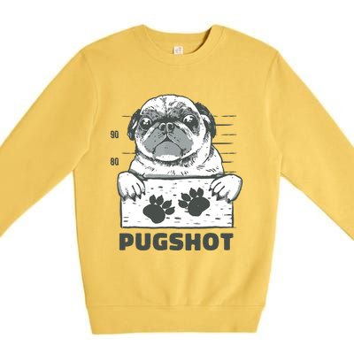 Pugshot Pug Premium Crewneck Sweatshirt