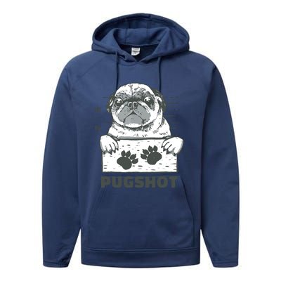 Pugshot Pug Performance Fleece Hoodie