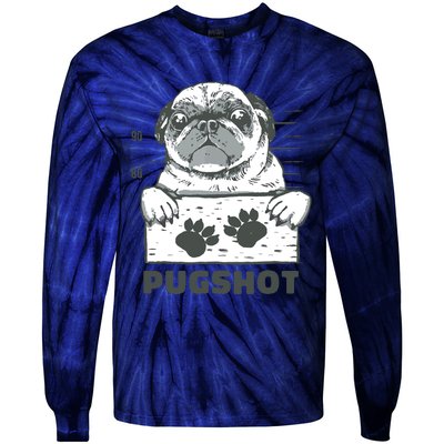 Pugshot Pug Tie-Dye Long Sleeve Shirt