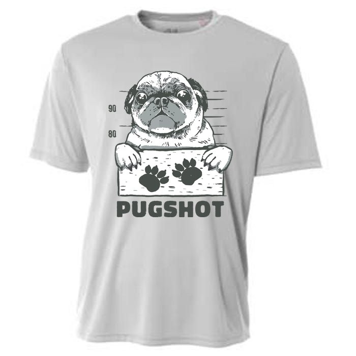 Pugshot Pug Cooling Performance Crew T-Shirt