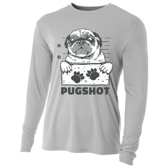 Pugshot Pug Cooling Performance Long Sleeve Crew