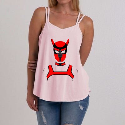 Puppy Play Pups Gay P.R.I.D.E Red Women's Strappy Tank