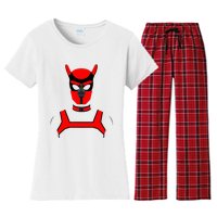 Puppy Play Pups Gay P.R.I.D.E Red Women's Flannel Pajama Set