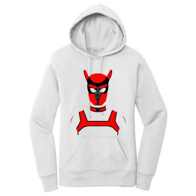 Puppy Play Pups Gay P.R.I.D.E Red Women's Pullover Hoodie