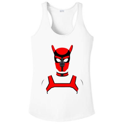 Puppy Play Pups Gay P.R.I.D.E Red Ladies PosiCharge Competitor Racerback Tank