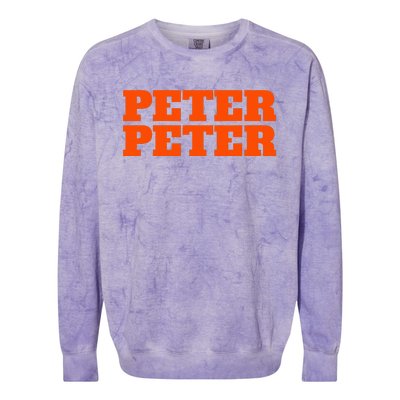 Peter Peter Pumpkin Eater Halloween Couples Costume Colorblast Crewneck Sweatshirt