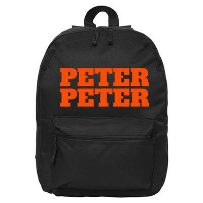 Peter Peter Pumpkin Eater Halloween Couples Costume 16 in Basic Backpack