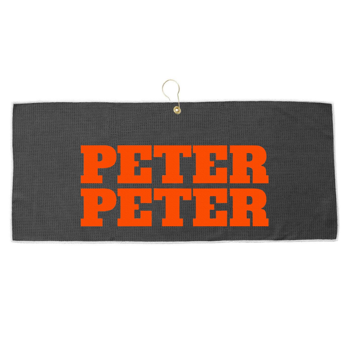 Peter Peter Pumpkin Eater Halloween Couples Costume Large Microfiber Waffle Golf Towel